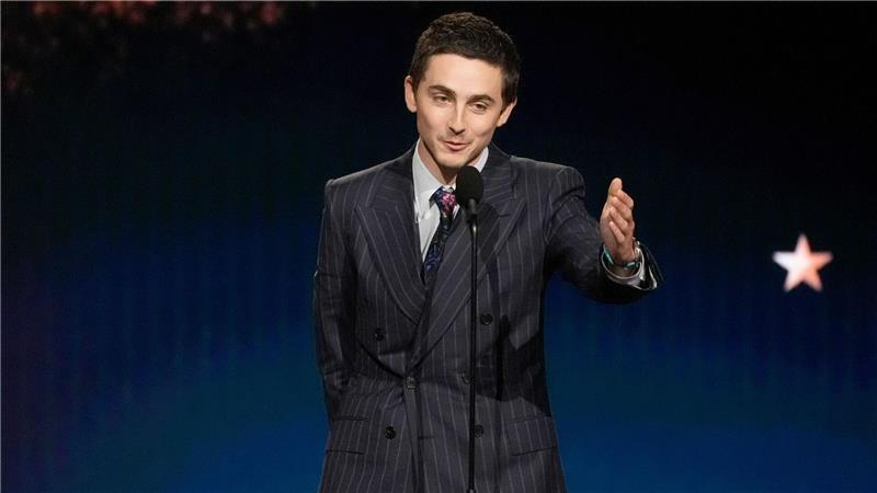 Timothée Chalamet wird in seiner Dankesrede ungewohnt privat. 