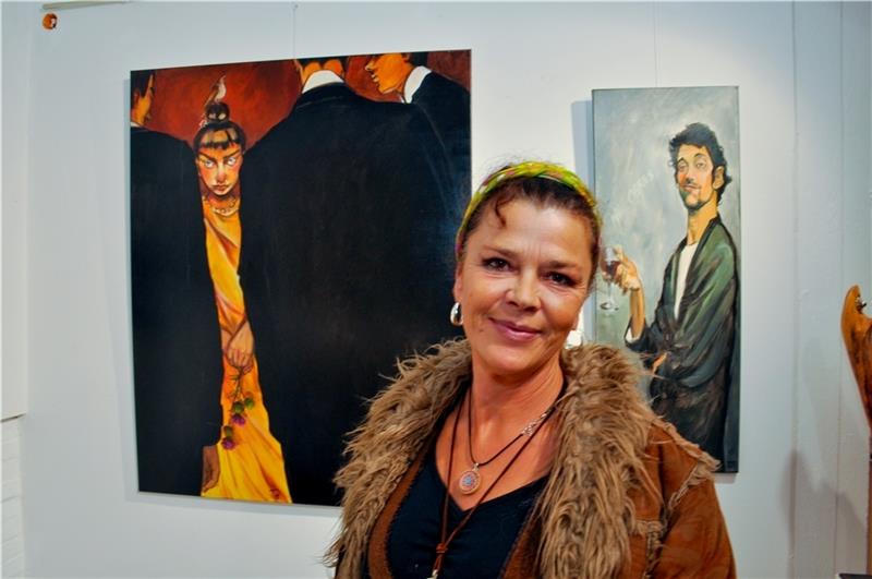 Tina Abich aus Behrste gehört zu den Gründungsmitgliedern der Kunstwerkstatt Malstedt. Foto: Schmidt