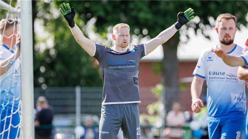 Kraftpaket im Tor: „Maschine“ Tobias Dreyer wechselt nach Stade Tobias Dreyer steht seit 2019 beim MTV Hammah zwischen den Pfosten.