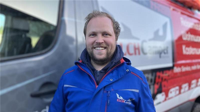 Tobias Kuch brennt für seine Leidenschaft: Wohnmobile und Wohnwagen.