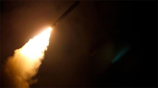 Tomahawk-Rakete nach dem Start. (Symbolbild)