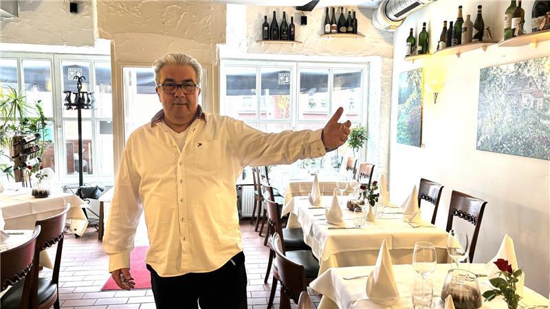 Toni in seinem Restaurant La Via del Sale in der Salzstraße.