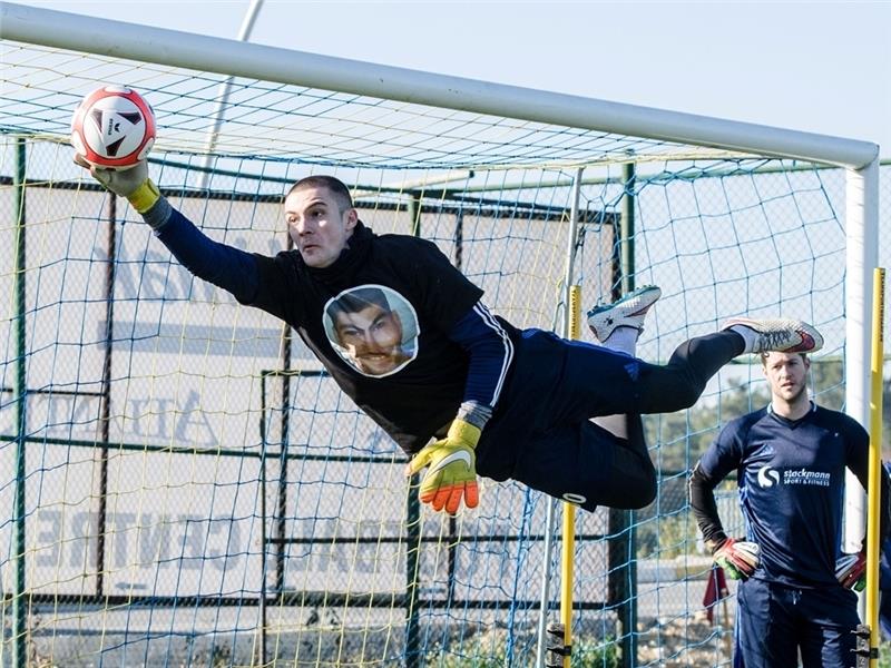 Torhüter Dusan Pavlov. Foto Schwartz