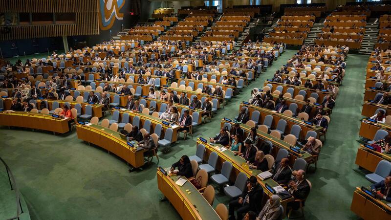 Israel gerät wegen Besetzung des Westjordanlands unter Druck Traditionell mit großer Mehrheit gegen Israel: Die UN-Vollversammlung. (Archivbild)