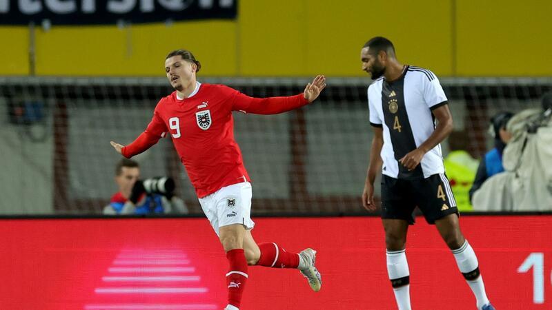 Traf für Österreich zum 1:0: BVB-Profi Marcel Sabitzer (l).