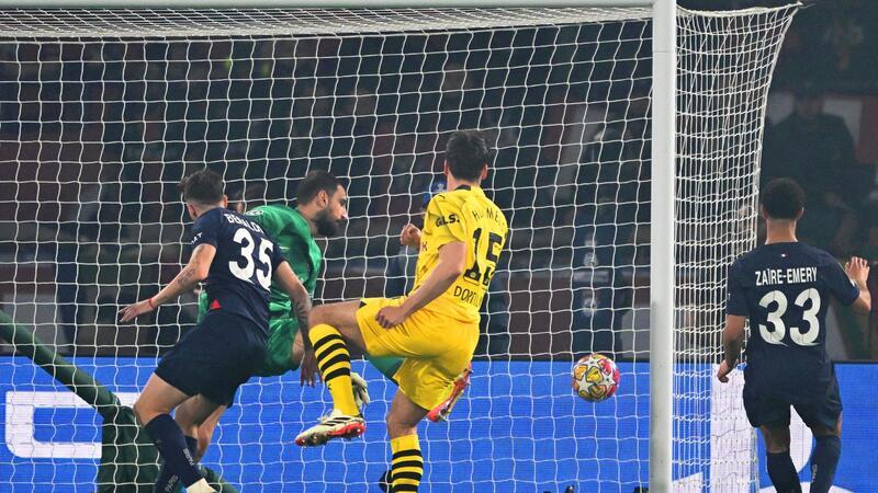 Dank Hummels nach Wembley: BVB im Champions-League-Finale Traf per Kopf zur Dortmunder Führung: Mats Hummels (M).