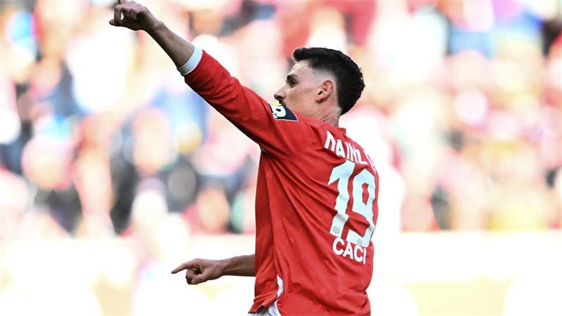 Traf vor der Pause zum Anschluss für Mainz: Anthony Caci.