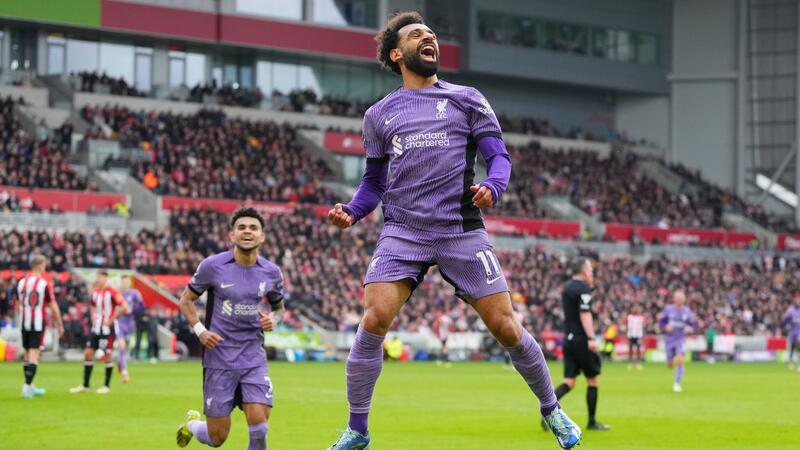 Traf zum zwischenzeitlichen 3:0 bei Brentford: Liverpools Mohamed Salah.