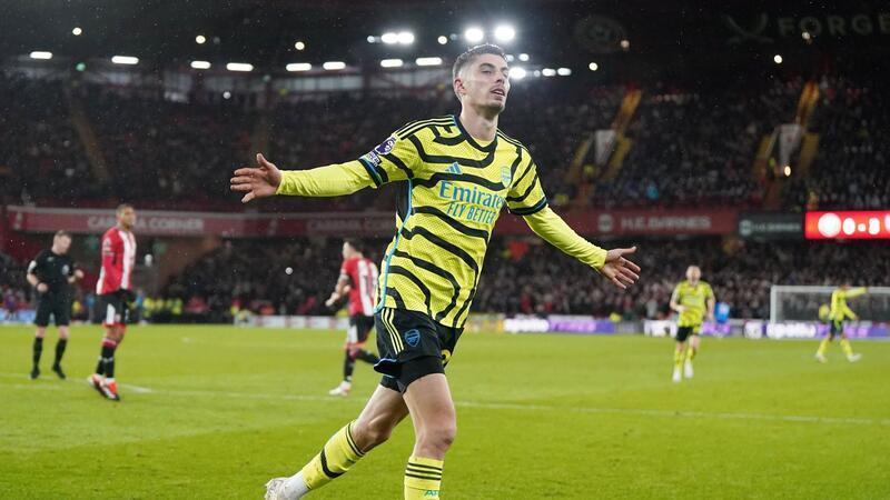 Traf zum zwischenzeitlichen 4:0 in Sheffield: Arsenals Kai Havertz.