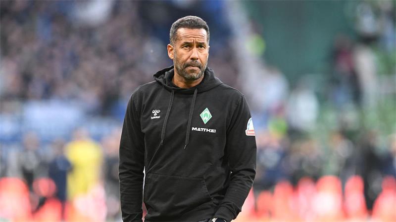 Trainer Daniel Thioune von Werder Bremen. (Archivbild)