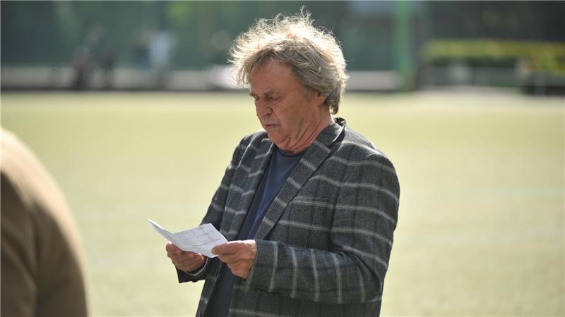 Trainer Wolfgang Nitschke.