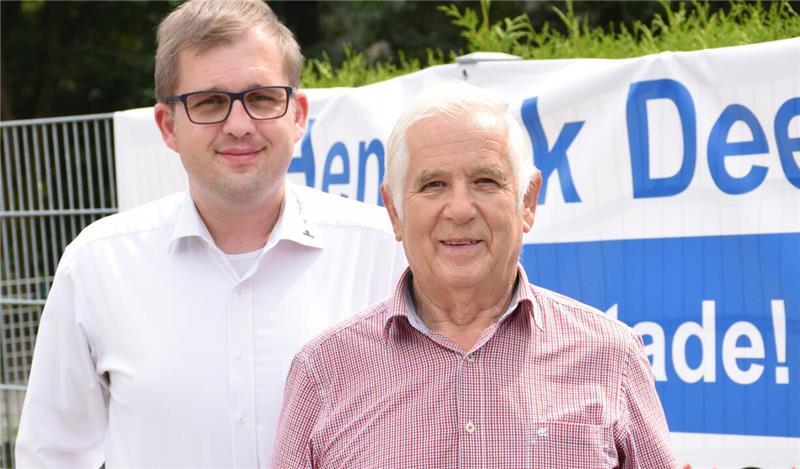 Traten gemeinsam mit viel Erfolg bei den Kommunalwahlen für die Stader UBLS an: Hendrik (links) und Vater Horst Deede.