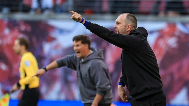 Treffen am Wochenende wieder aufeinander: HSV-Trainer Merlin Polzin und RB-Coach Ole Werner (r.)