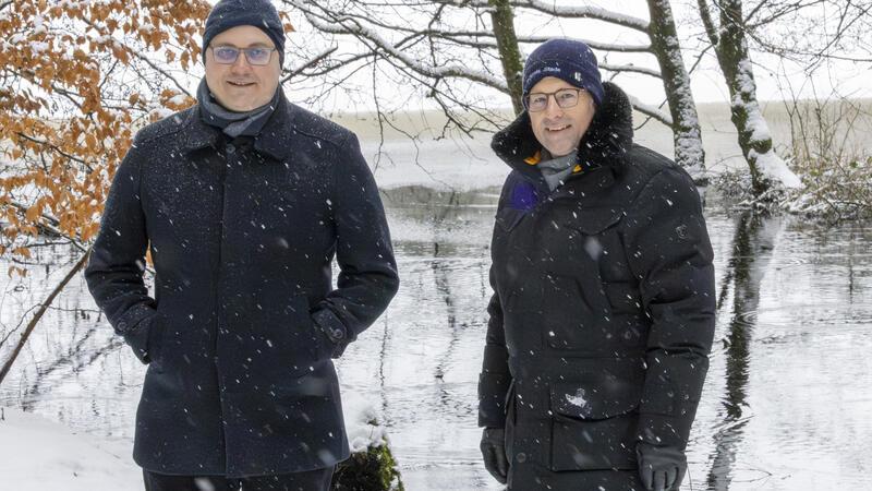 Treffen in der vergangenen Woche am Sunder See: Die CDU-Landräte Marco Prietz (links) und Kai Seefried.