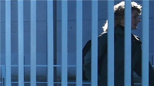 Tricia Tuttle bei ihrer Ankunft im Kanzleramt.