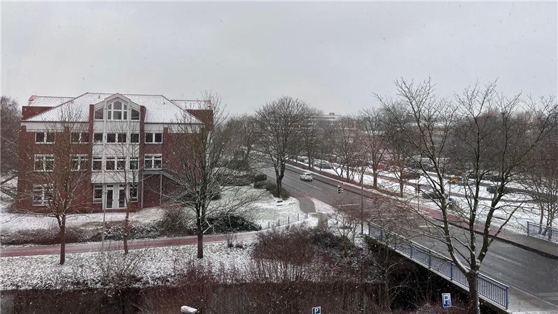 Blick aus der Redaktion des TAGEBLATT in Stade.