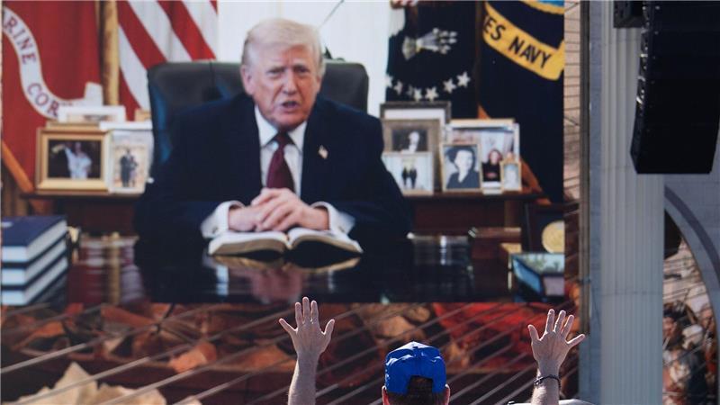 Trump droht dem Iran erneut mit Zerstörung. 