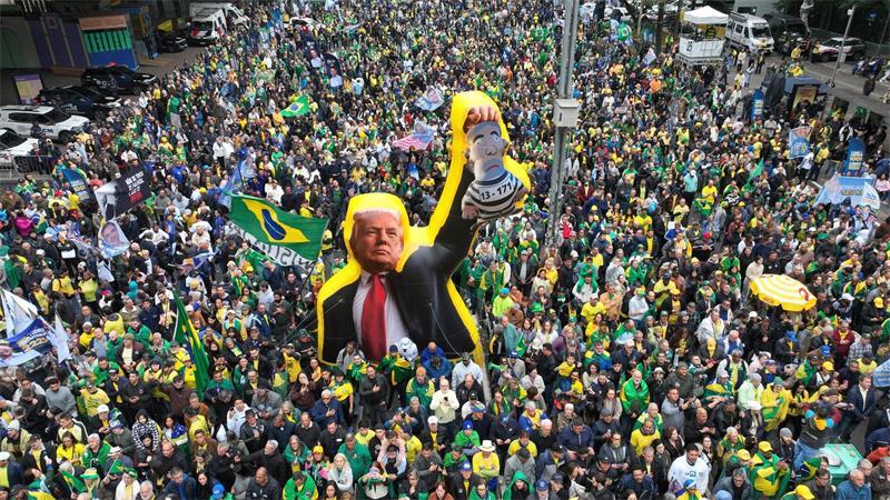 Trump im brasilianischen Wahlkampf: Anhänger des Oppositionskandidaten Bolsonaro glorifizieren den US-Präsidenten.