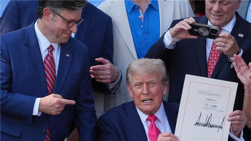 Trump konnte das Steuer- und Ausgabengesetz wie gewünscht am Unabhängigkeitstag unterschreiben. (Archivbild)