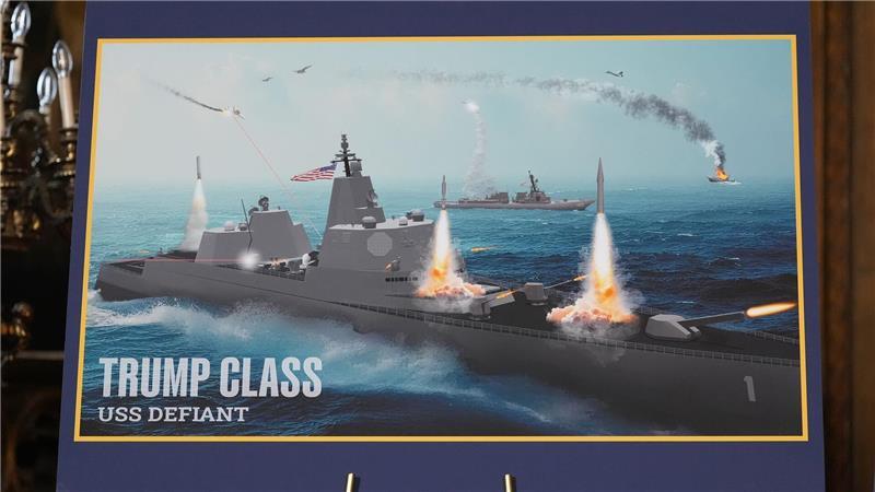 Trump kündigt den Bau von neuen Schlachtschiffen an. 