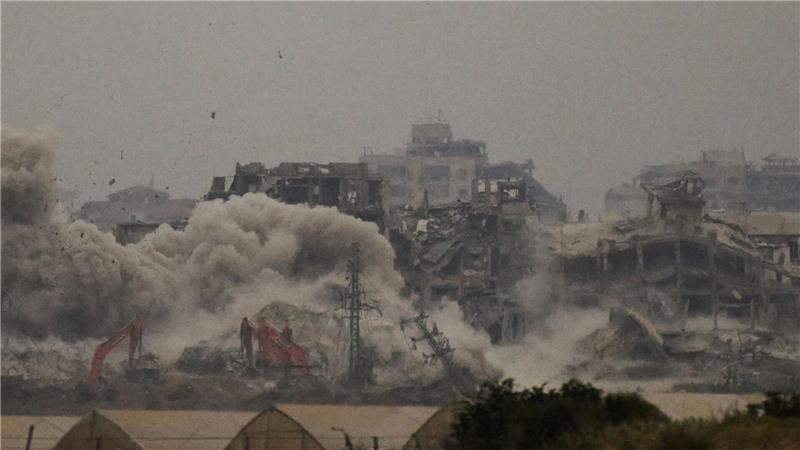 Trump nennt den weitgehend zerstörten Gazastreifen ein „wichtiges Stück Grundbesitz“. (Archivbild) 