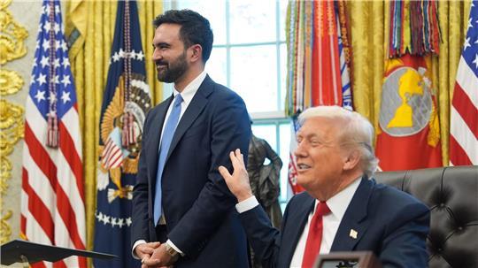 Trump schien von Mamdani begeistert. 