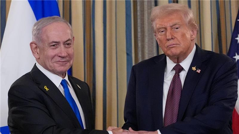 Trump und Netanjahu sprachen im Weißen Haus. 