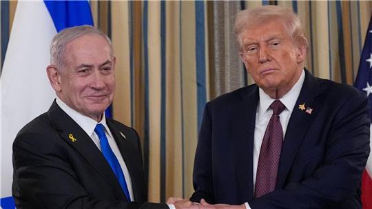 Trump und Netanjahu sprachen im Weißen Haus. 