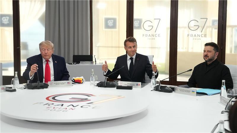 G7 will Druck auf Russland erhöhen Trump und Selenskyj treffen sich auf dem G7-Gipfel.