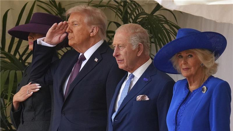 Trump und der König: Der US-Präsident bezeichnet Charles als Freund.