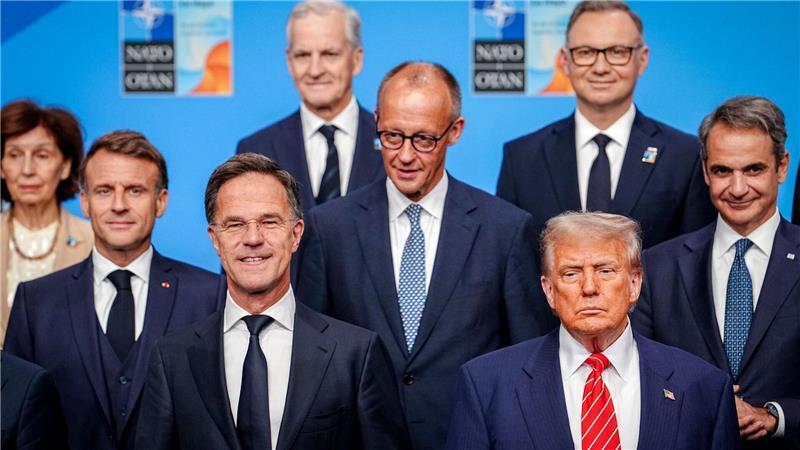 Trump und seine europäischen Verbündeten: Zunächst halten sie zusammen.