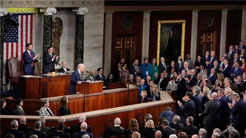 Trump wird in einem vollen Saal seine Rede zur Lage der Nation halten. (Archivfoto)