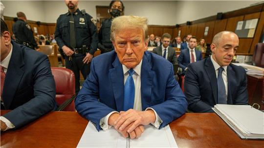 Trump untermauert Berufung gegen Schweigegeld-Verurteilung Trumps Anwälte führen Berufung aus. (Archivfoto)
