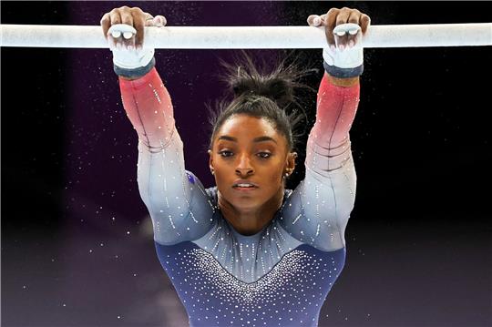 Turnte mit dem US-Team in Antwerpen zu Gold: Simone Biles.