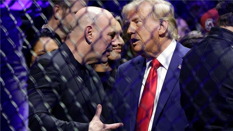 Gericht erlaubt Käfigkämpfe an Trumps Geburtstag UFC-Boss Dana White ist ein glühender Anhänger des US-Präsidenten. (Archivbild)
