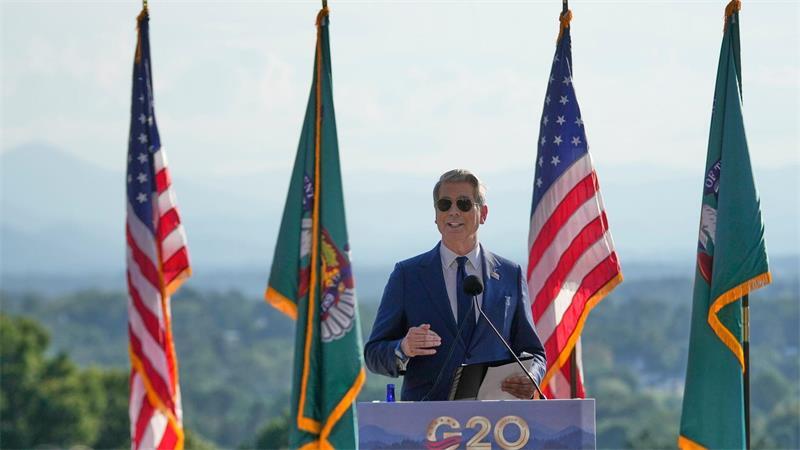 Chinas Exporte ziehen an – Weiter Streit mit EU und USA US-Finanzminister Scott Bessent kritisierte China beim G20-Finanzminister-Treffen. (Archivbild)