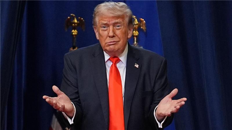 US-Präsident Donald Trump spricht in einer Charter School in Florida.