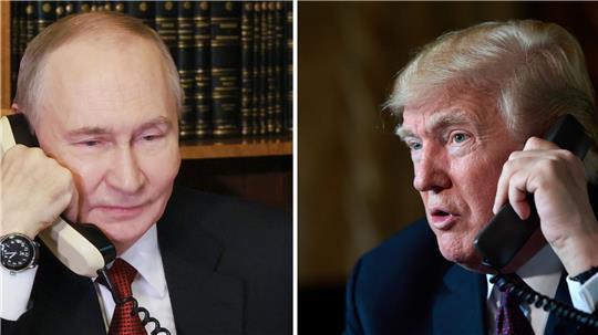 US-Präsident Donald Trump und Kremlchef Wladimir Putin haben nach Angaben aus Moskau erneut telefoniert. (Archivbild)
