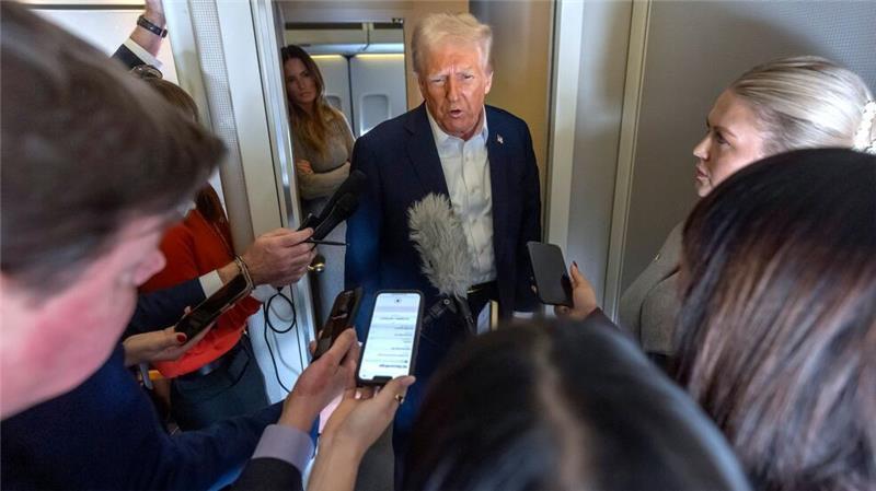 Trump: Grönland wird sich USA freiwillig anschließen US-Präsident Trump geht weiter davon aus, dass die USA die Kontrolle über Grönland erhalten.