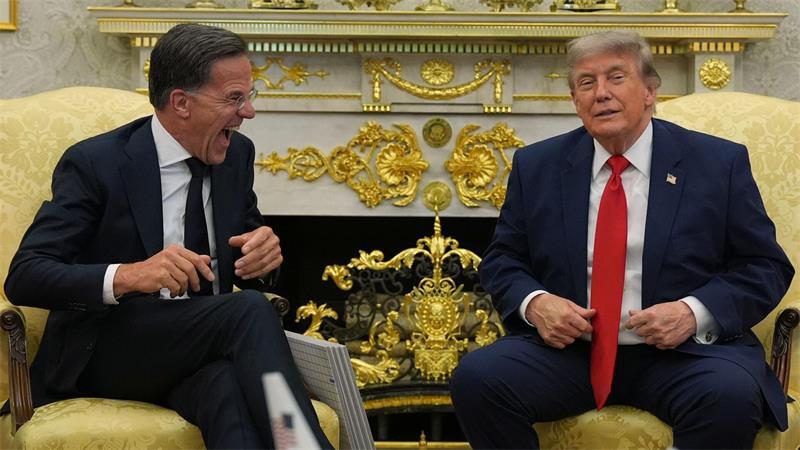 US-Präsident Trump lobt Nato-Generalsekretär Rutte. 