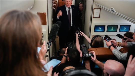 US-Präsident Trump übt Druck auf den Iran aus.  