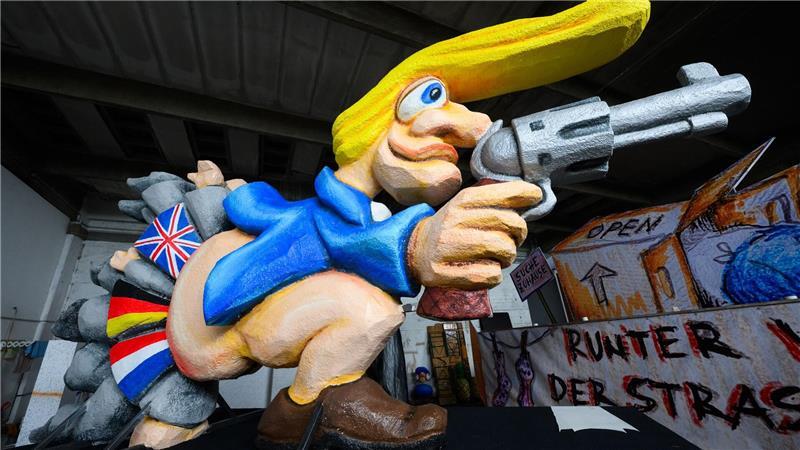 US-Präsident Trump und europäische Länder bekommen in Braunschweig ihr Fett weg. 