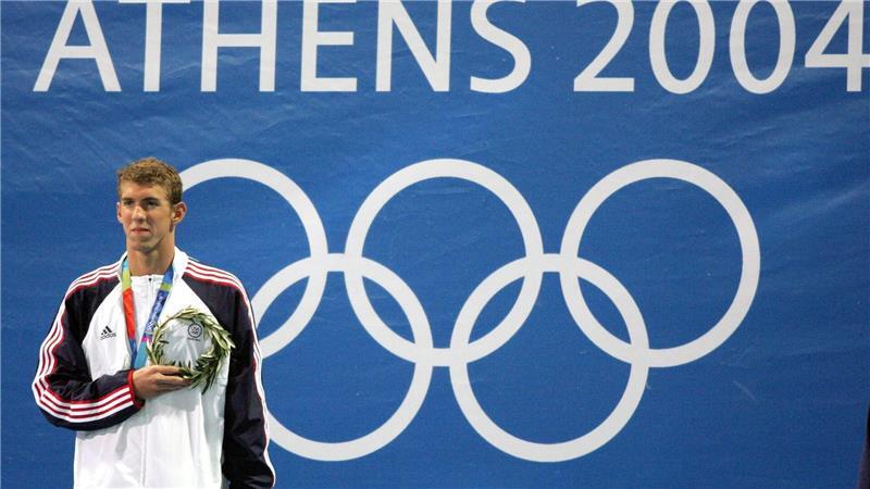 US-Schwimmstar Michael Phelps war bei den Olympischen Spielen 2004 in Athen siegreich. (Archivbild)