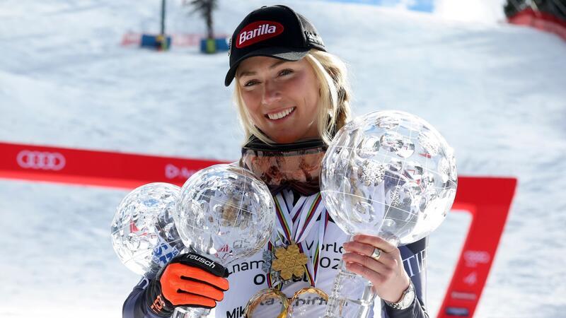 US-Skistar Mikaela Shiffrin will zum sechsten Mal den Gesamtweltcup gewinnen.
