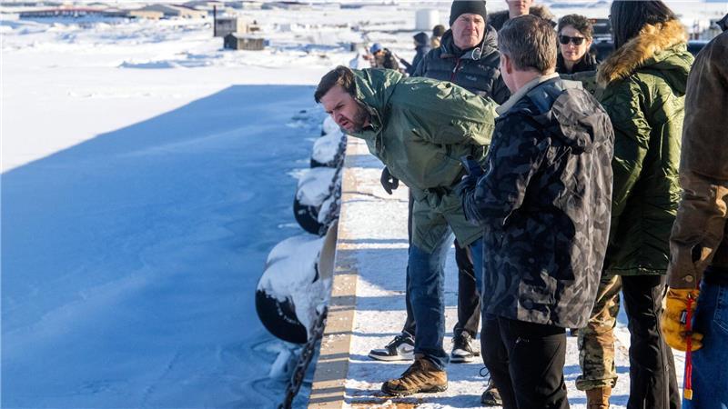 US-Vizepräsident JD Vance besichtigt die US-Raumfahrtbasis Pituffik in Grönland.