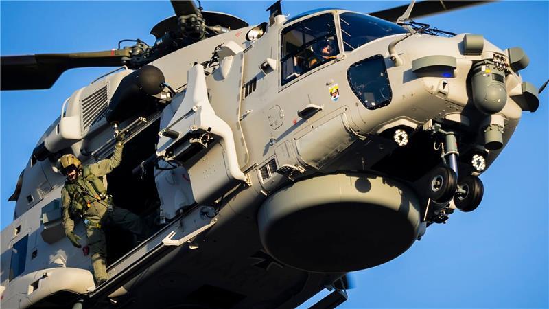 Übergabe Hubschrauber NH90 Sea Tiger an die Deutsche Marine.