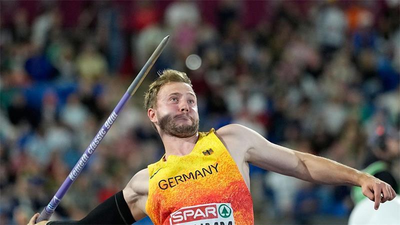 „Mentales Biest“: Speerwerfer Weber gewinnt EM-Gold Überraschend EM-Zweiter: Nick Thumm.