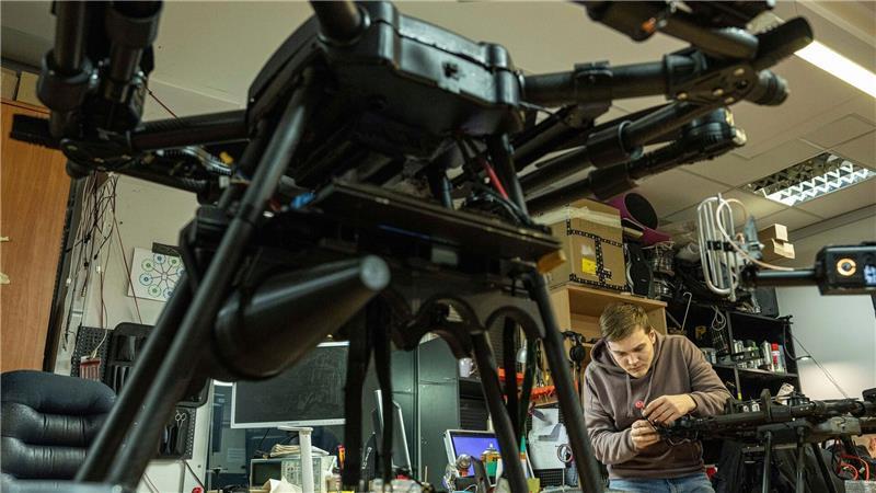 Ukrainische Kampfdrohnen wurden gegen russische Kampfflugzeuge eingesetzt. (Archivbild)