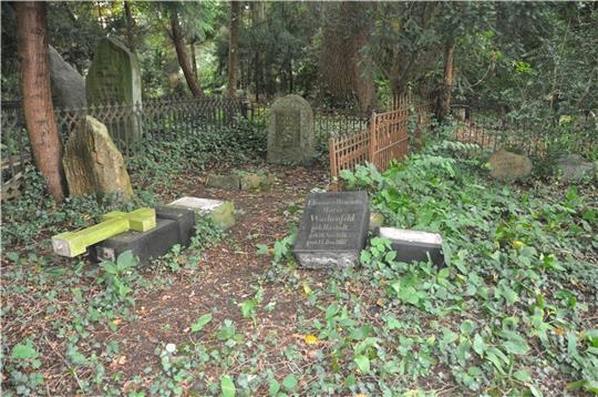 Umgefallene Grabsteine auf dem historischen Friedhof an der Stader Straße in Buxtehude. Der Friedhof ruht seit 50 Jahren. Fotos: Felsch