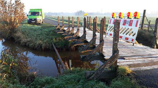 Unbekannte hatten die Brücke am beliebten Geh- und Radweg in Stade im November zerstört.